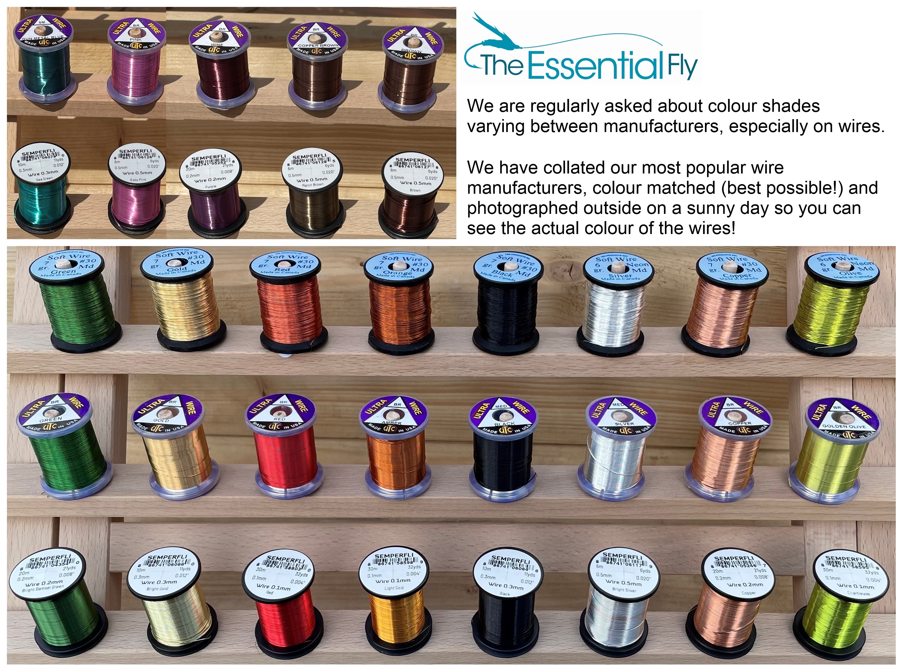 Wires for Fly TyingFly Tying WiresNon Tarnishing Fly Tying Wires